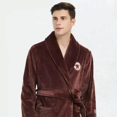 Robe De Chambre Homme Polaire Marron