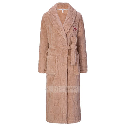 Robe De Chambre Polaire Femme Beige