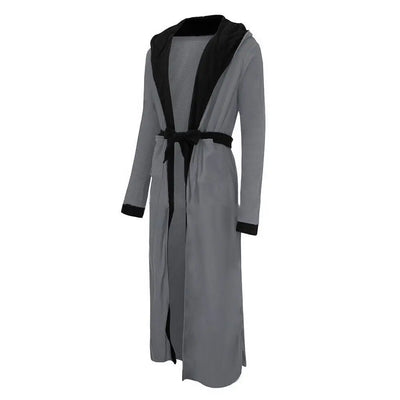 Robe de Chambre Homme Grise et Noire