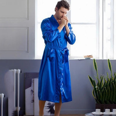 Robe de Chambre Homme Bleu Clair