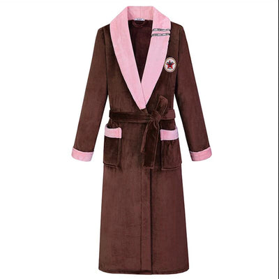 Robe De Chambre Polaire Femme Marron