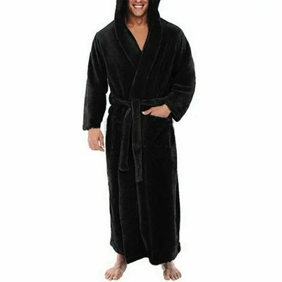 Robe de Chambre Homme Noire Chaude