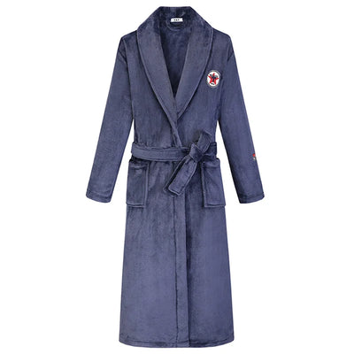 Robe De Chambre Homme Polaire Bleu Foncé