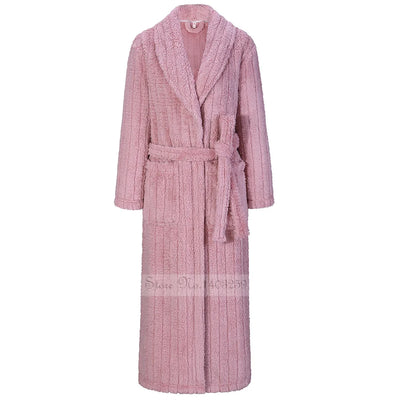 Robe De Chambre Homme Polaire Longue Rose