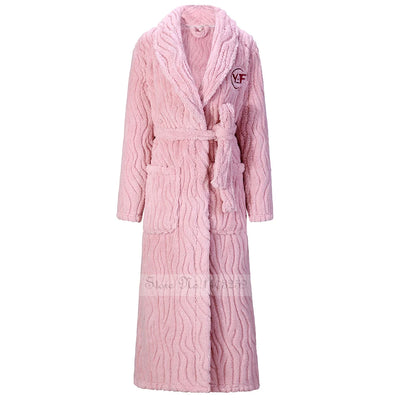 Robe De Chambre Polaire Femme Longue Rose