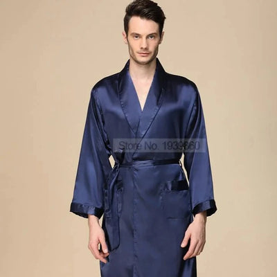 Robe de Chambre Homme Bleu Foncé