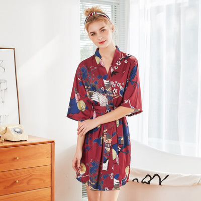 Kimono Robe de Chambre rouge