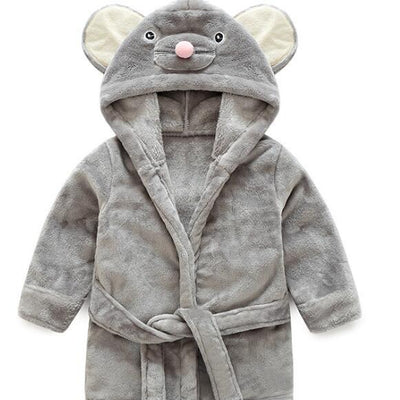 Peignoir Enfant Ours Gris