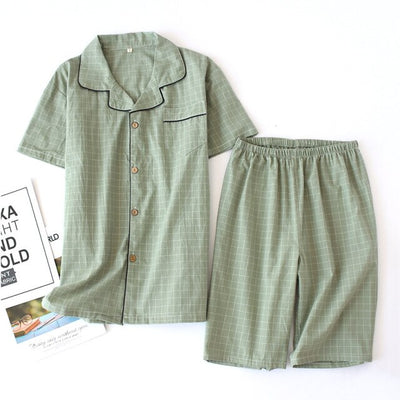 Pyjashort Coton Vert