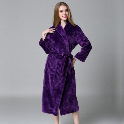 Peignoir Femme Polaire Violet 