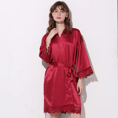 Peignoir Kimono Rouge