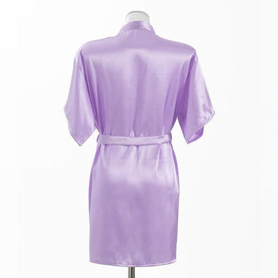 Peignoir Satin Femme Violet