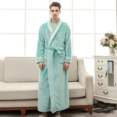 Peignoir Homme Bleu Turquoise