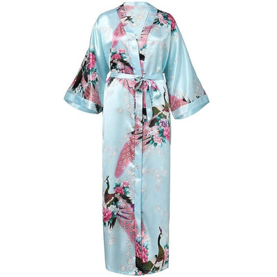 Kimono Bleu Fleuri