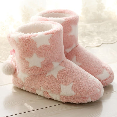 Chausson Chaussette Etoiles Rose