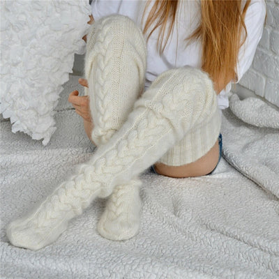 Chaussettes chaudes blanches