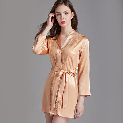 Kimono Court Satin Femme