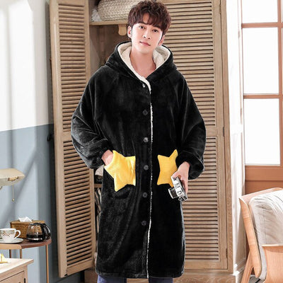 Robe de Chambre Noir Homme