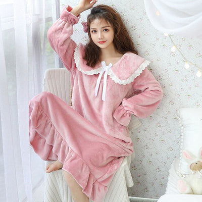 Robe de Chambre Polaire Rose