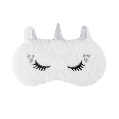 Masque de nuit licorne blanc